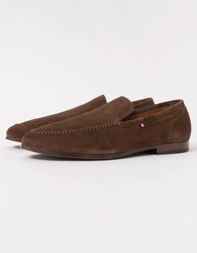 Flexible Suede Mens Loafer - Legacy Brown