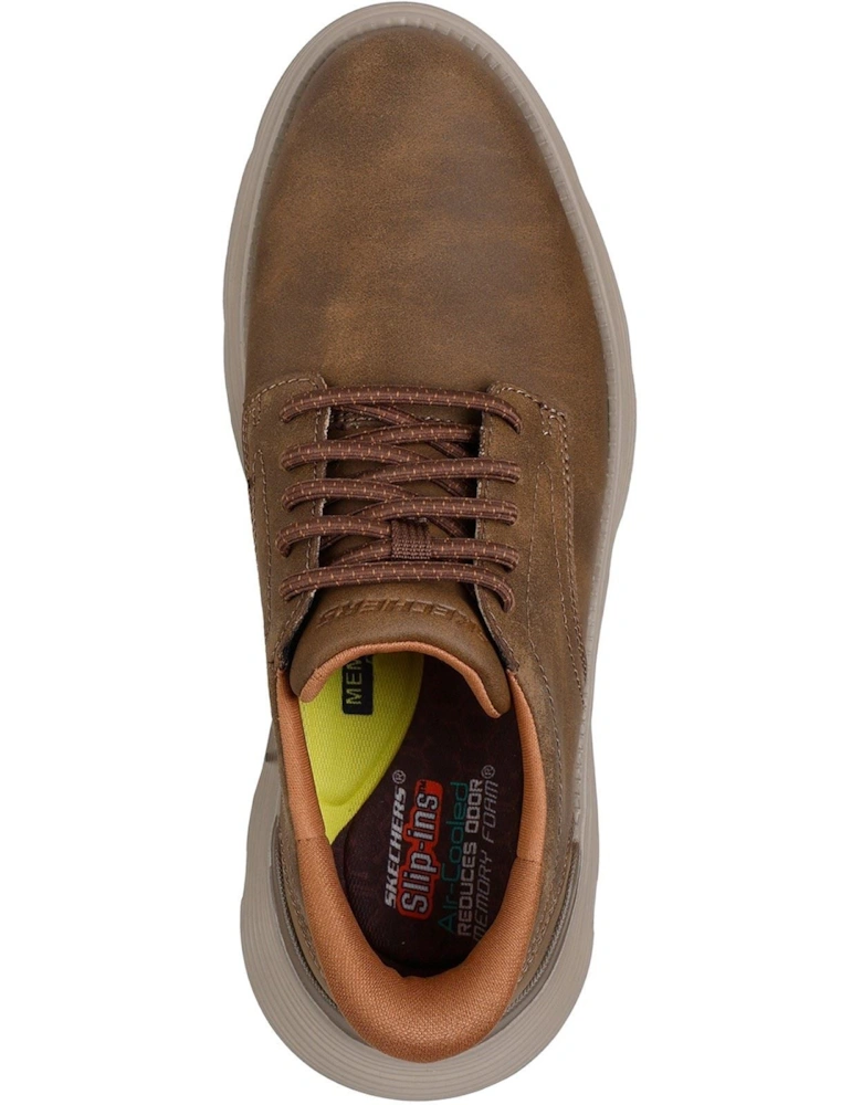 Garza Duran Leather Men's Taupe Trainers