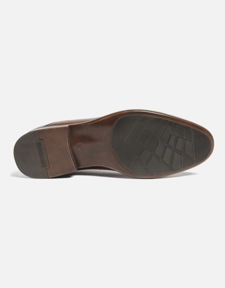 Ralph Leather Men's Cognac Oxford Shoes