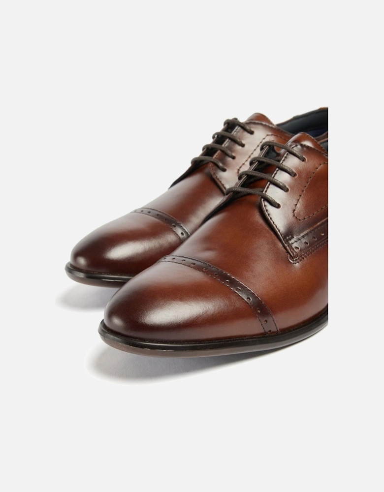 Ralph Leather Men's Cognac Oxford Shoes