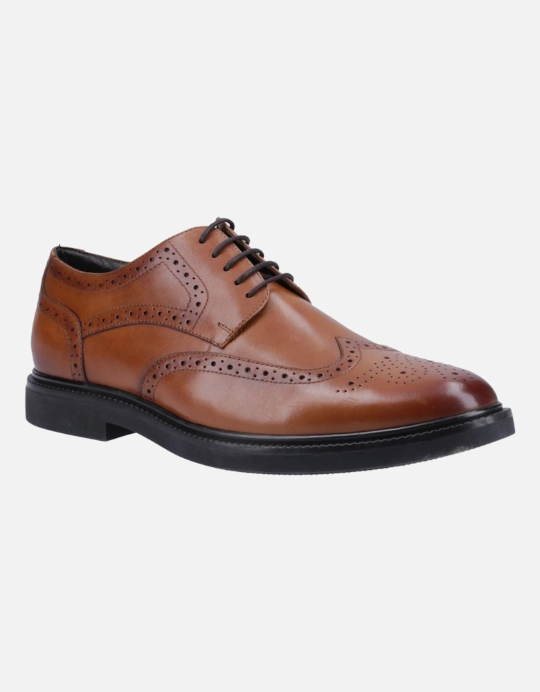 Kingston Leather Men's Tan Brogues Shoes