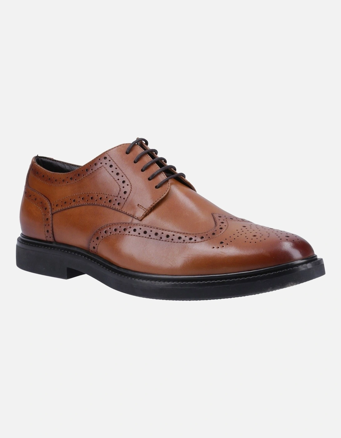 Kingston Leather Men's Tan Brogues Shoes, 6 of 5