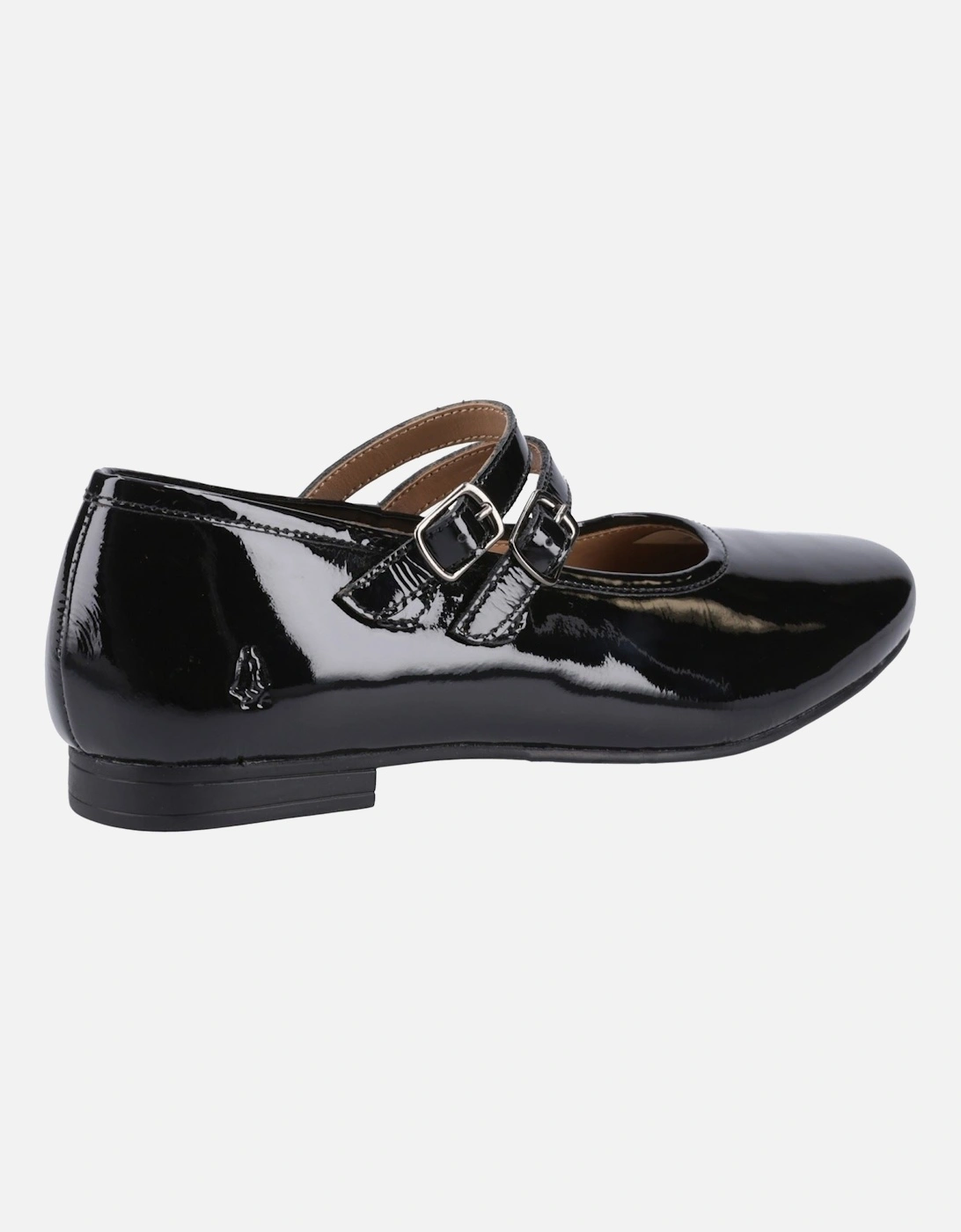 Nancy Mary Jane Leather Women's Black Flats