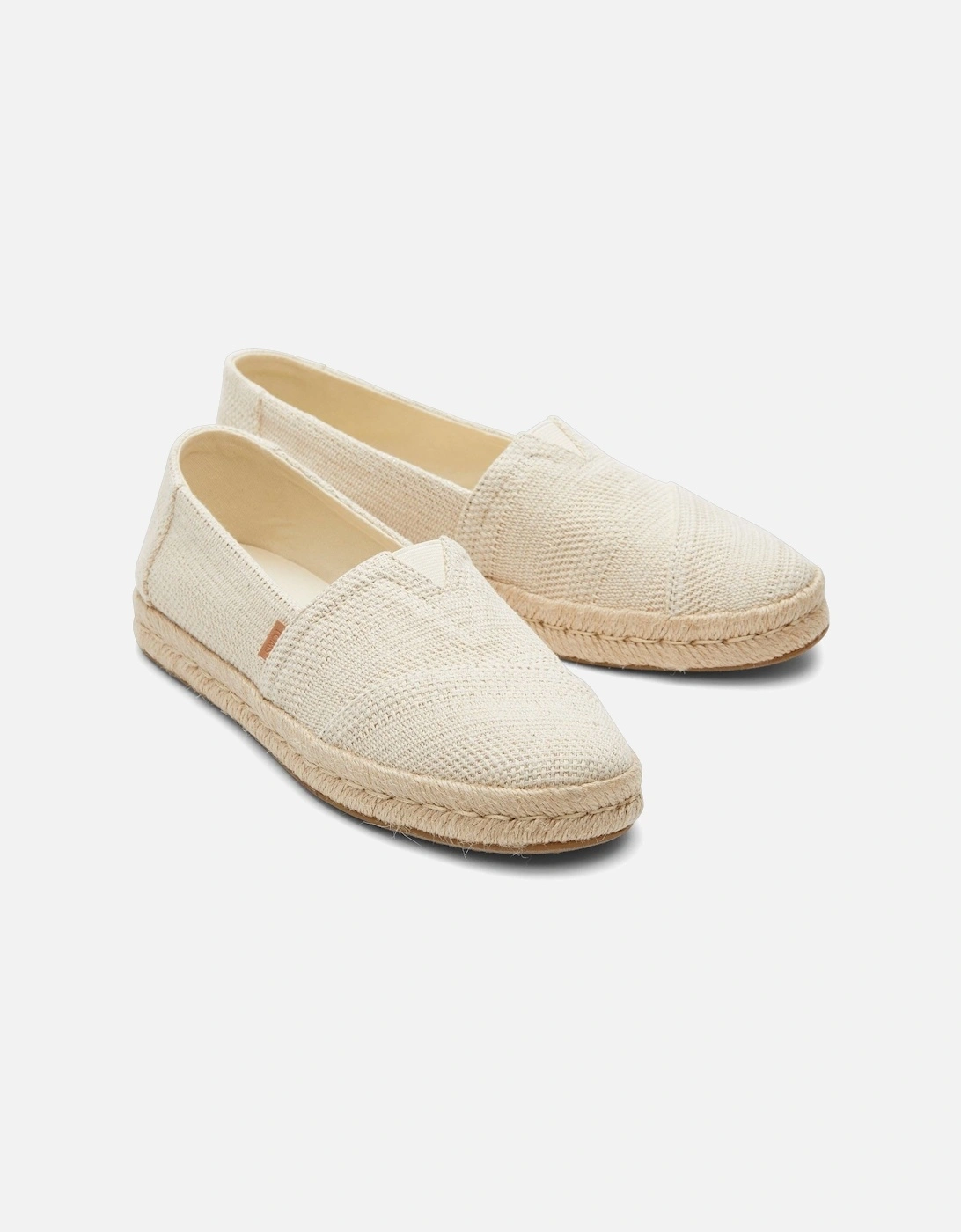 Women's TOMS Alpargata Rope 2.0 Textile Women's Natural Espadrilles - Cream - Size: 8