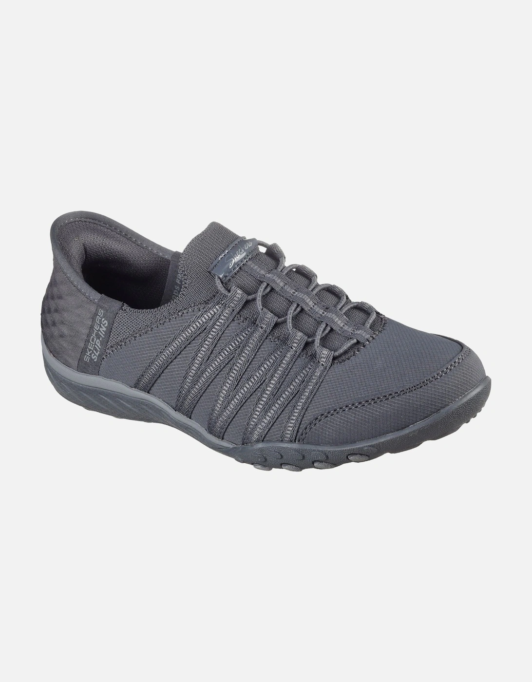 Breathe-Easy - Roll-With-Me Textile Women's Charcoal Trainers, 6 of 5