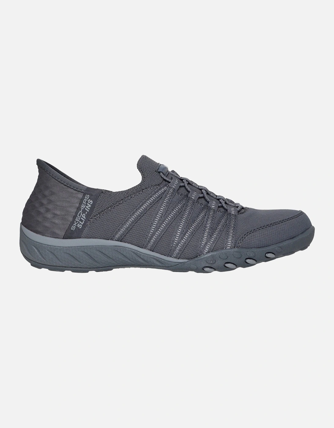 Breathe-Easy - Roll-With-Me Textile Women's Charcoal Trainers
