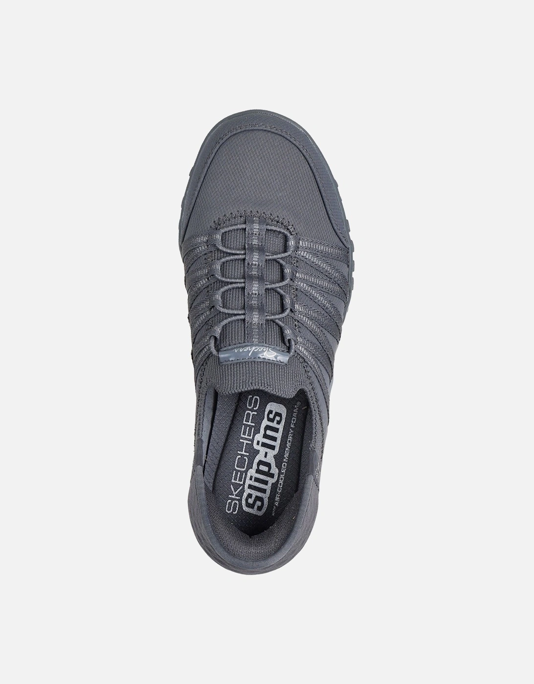 Breathe-Easy - Roll-With-Me Textile Women's Charcoal Trainers