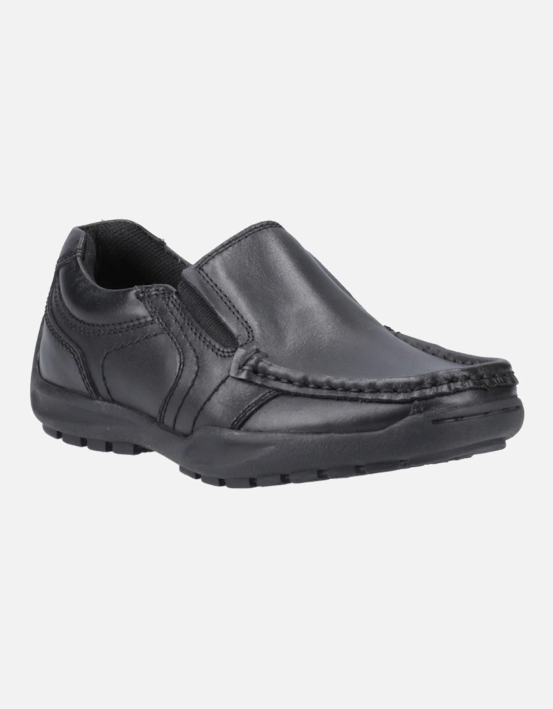 Morgan Leather Boys's Black Loafers