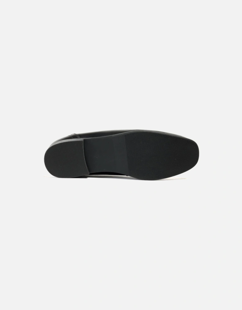 Penny Leather Women's Black Loafers