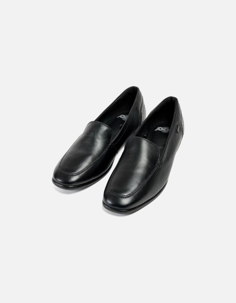 Penny Leather Women's Black Loafers