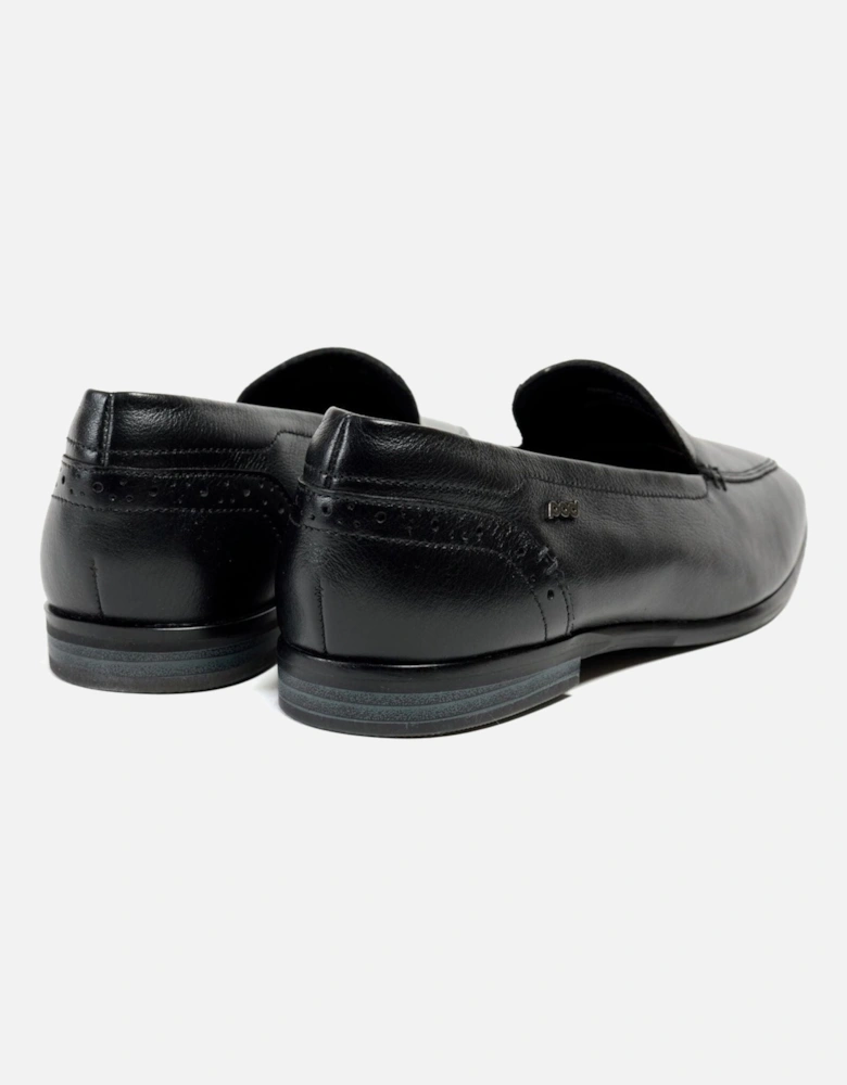 Penny Leather Women's Black Loafers