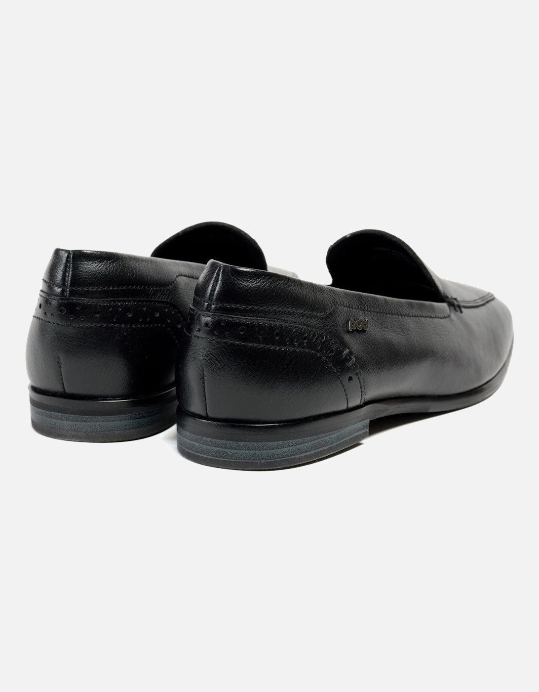 Penny Leather Women's Black Loafers