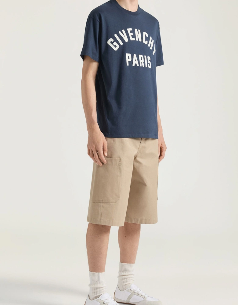 Paris Branded T-Shirt Navy