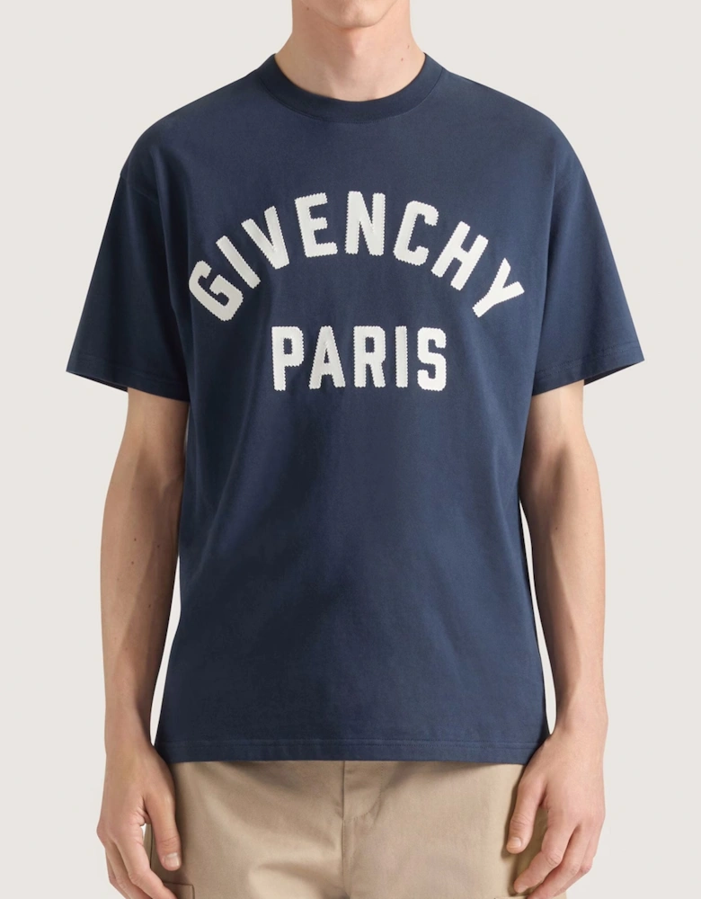 Paris Branded T-Shirt Navy
