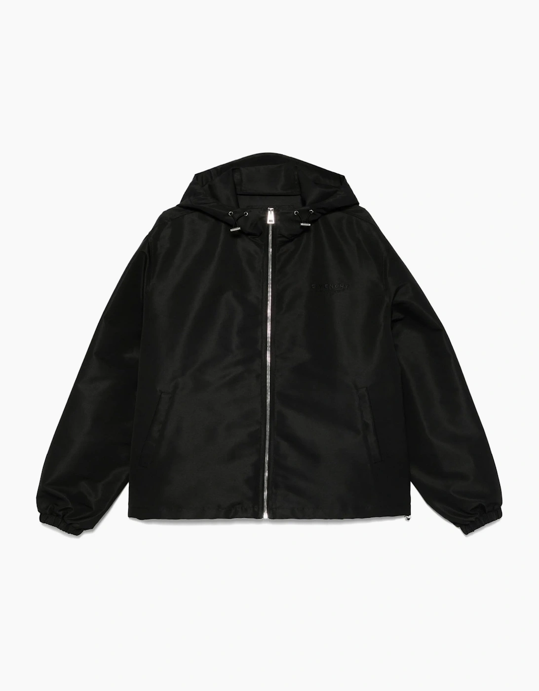 Givenchy Men's Windbreaker Hooded Jacket Black - Size: 38/Regular