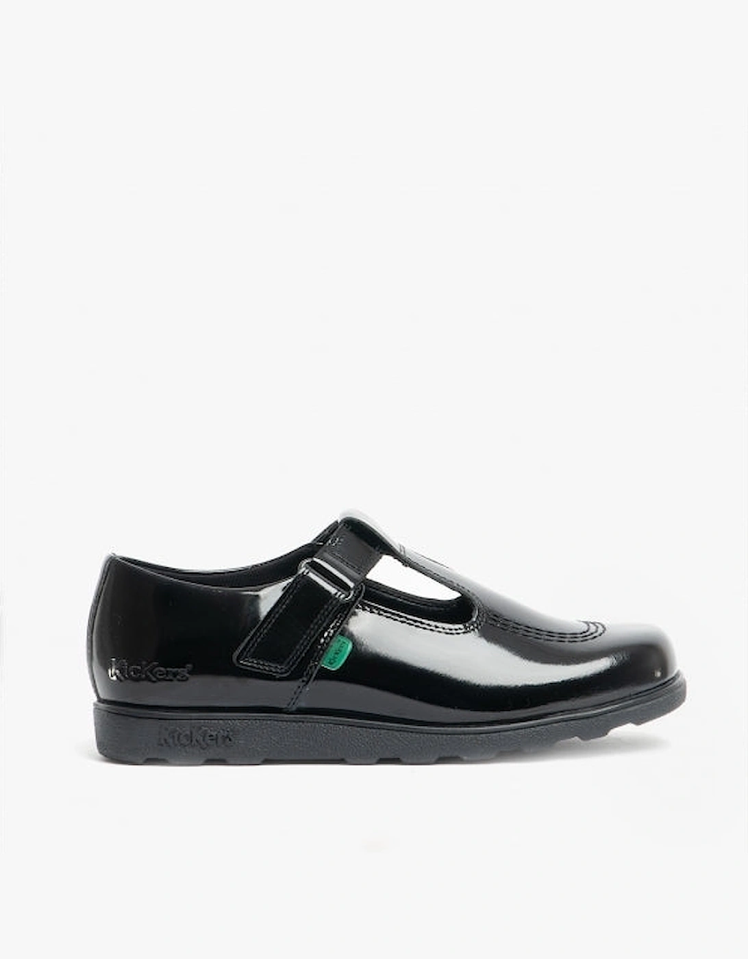 FRAGMA T-BAR Girls Leather Shoes Patent Black, 7 of 6