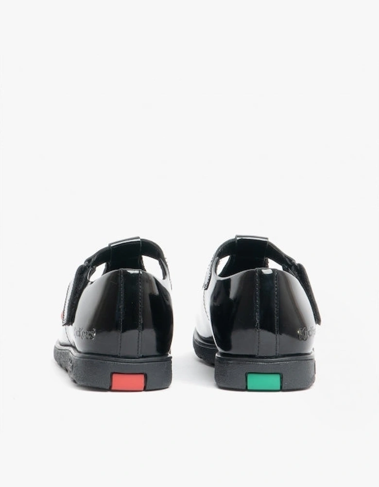 FRAGMA T-BAR Girls Leather Shoes Patent Black