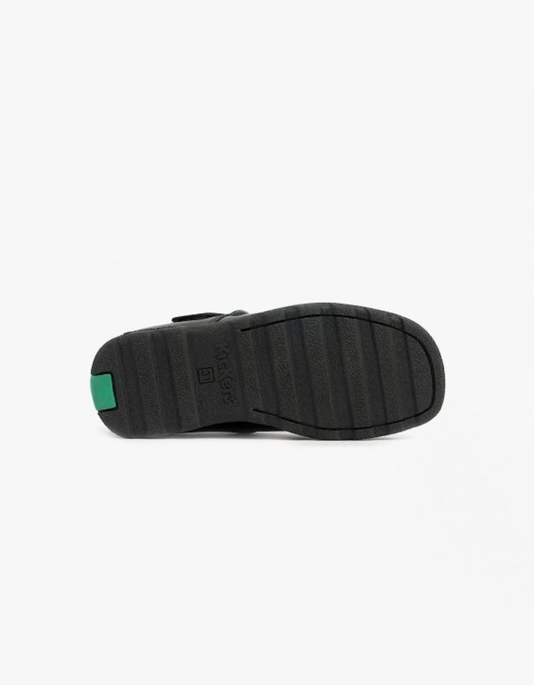 FRAGMA T-BAR Junior Girls Leather Shoes Patent Black