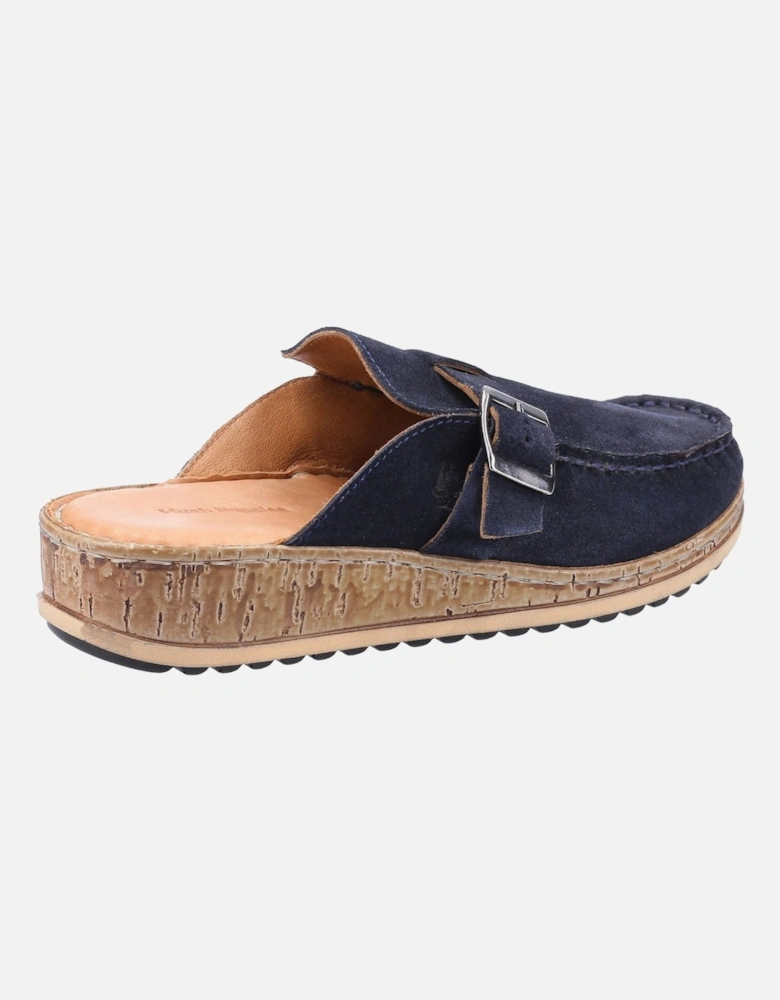 Sorcha Mule Leather Women's Navy Suede Sandals