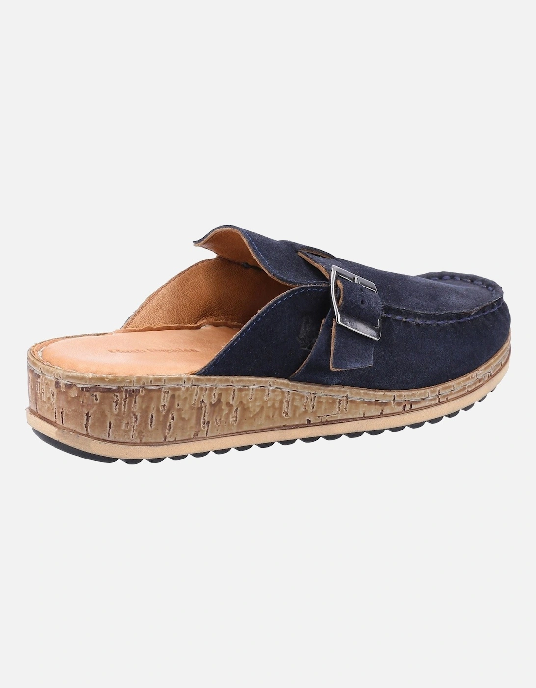 Sorcha Mule Leather Women's Navy Suede Sandals