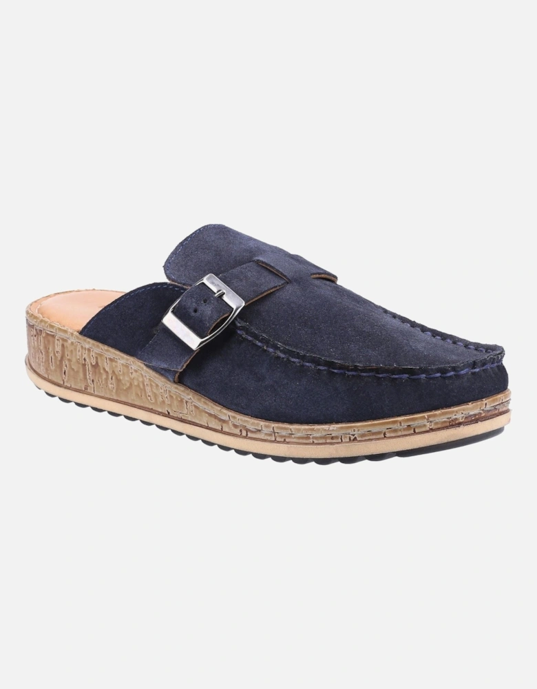 Sorcha Mule Leather Women's Navy Suede Sandals