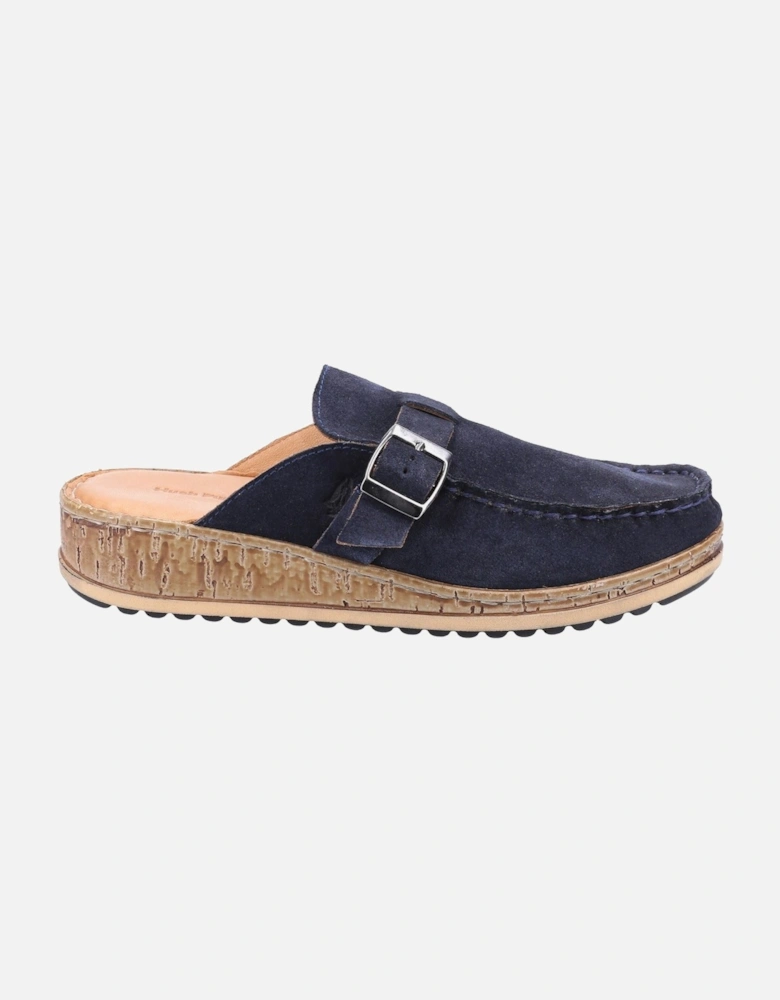 Sorcha Mule Leather Women's Navy Suede Sandals