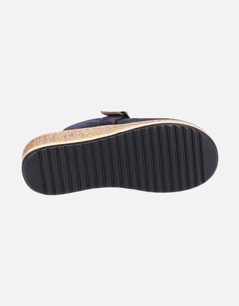 Sorcha Mule Leather Women's Navy Suede Sandals