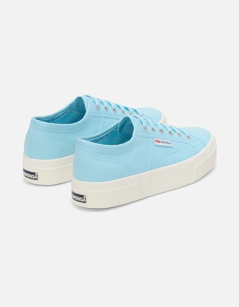 2740 PLATFORM Cotton Women's Crystal Azul Trainers