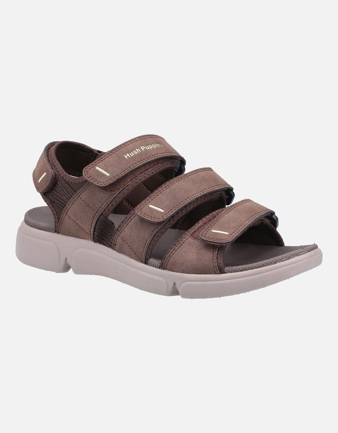 Raul Polyurethane Men's Brown Sandals, 5 of 4