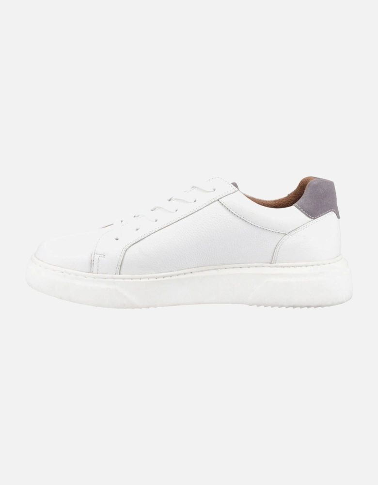 Whelan Leather Men's White Trainers