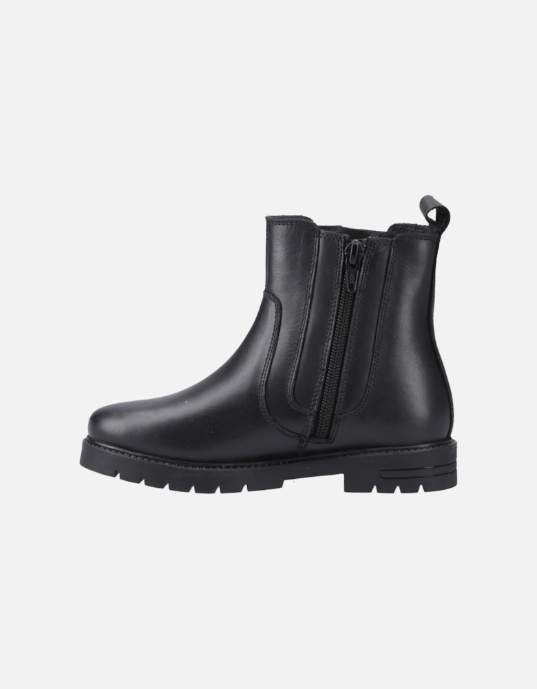Liana Leather Girls's Black Boots