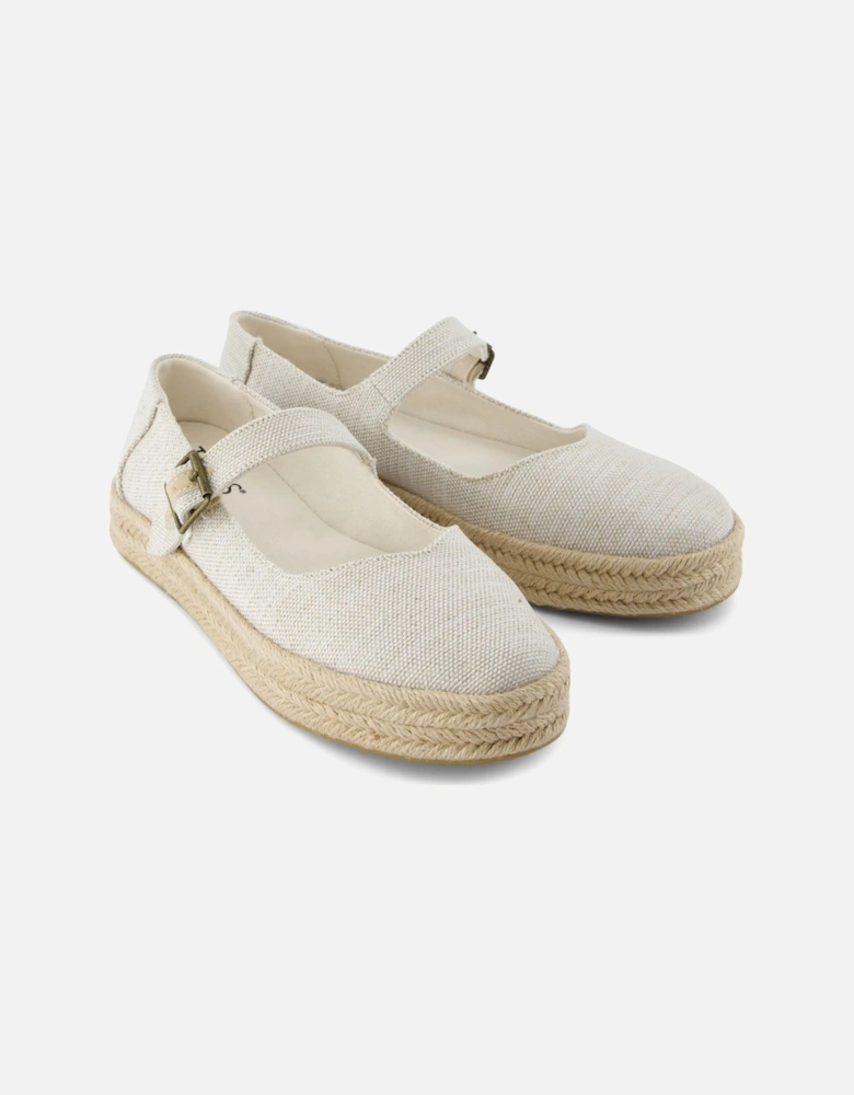Carolina Mary Jane Nylon Women's Natural Espadrilles