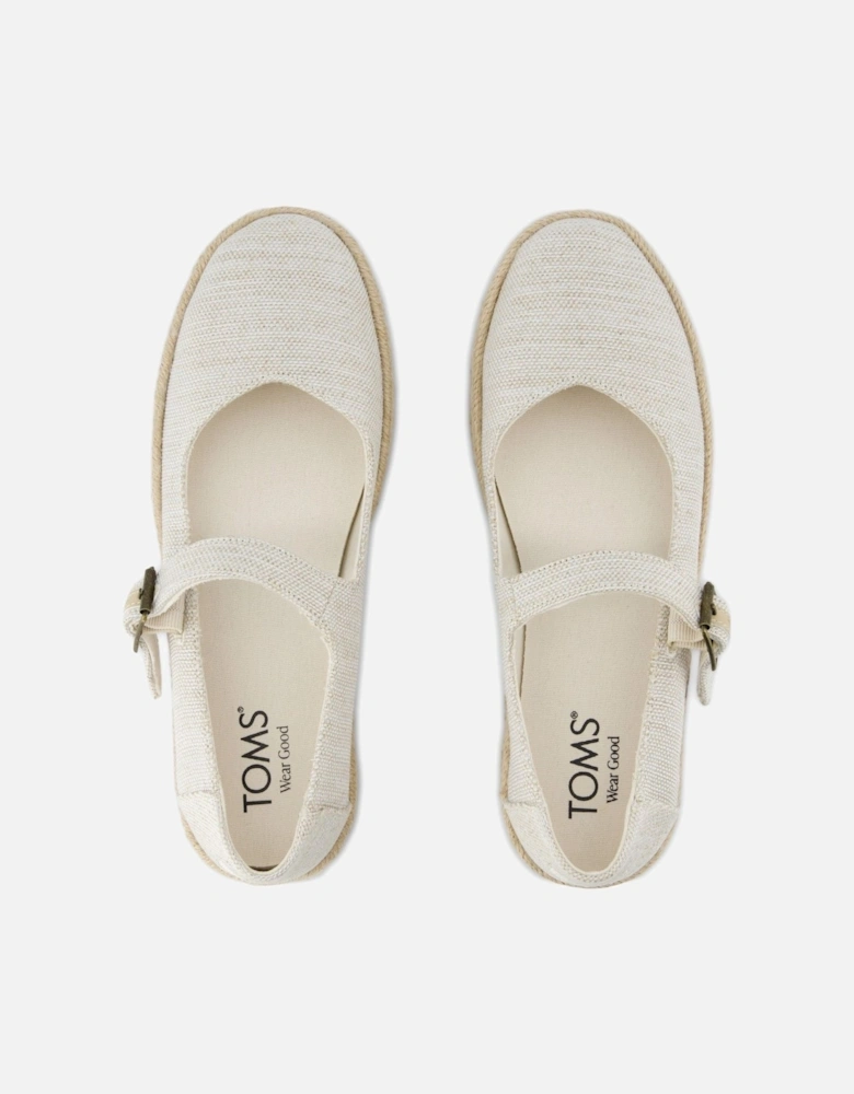 Carolina Mary Jane Nylon Women's Natural Espadrilles