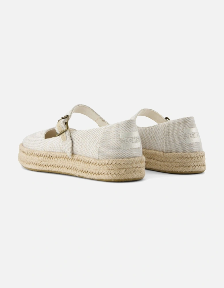 Carolina Mary Jane Nylon Women's Natural Espadrilles
