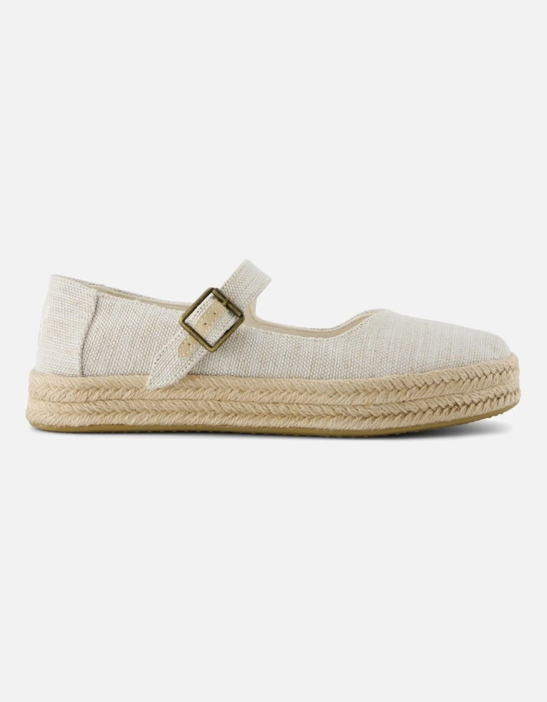 Carolina Mary Jane Nylon Women's Natural Espadrilles