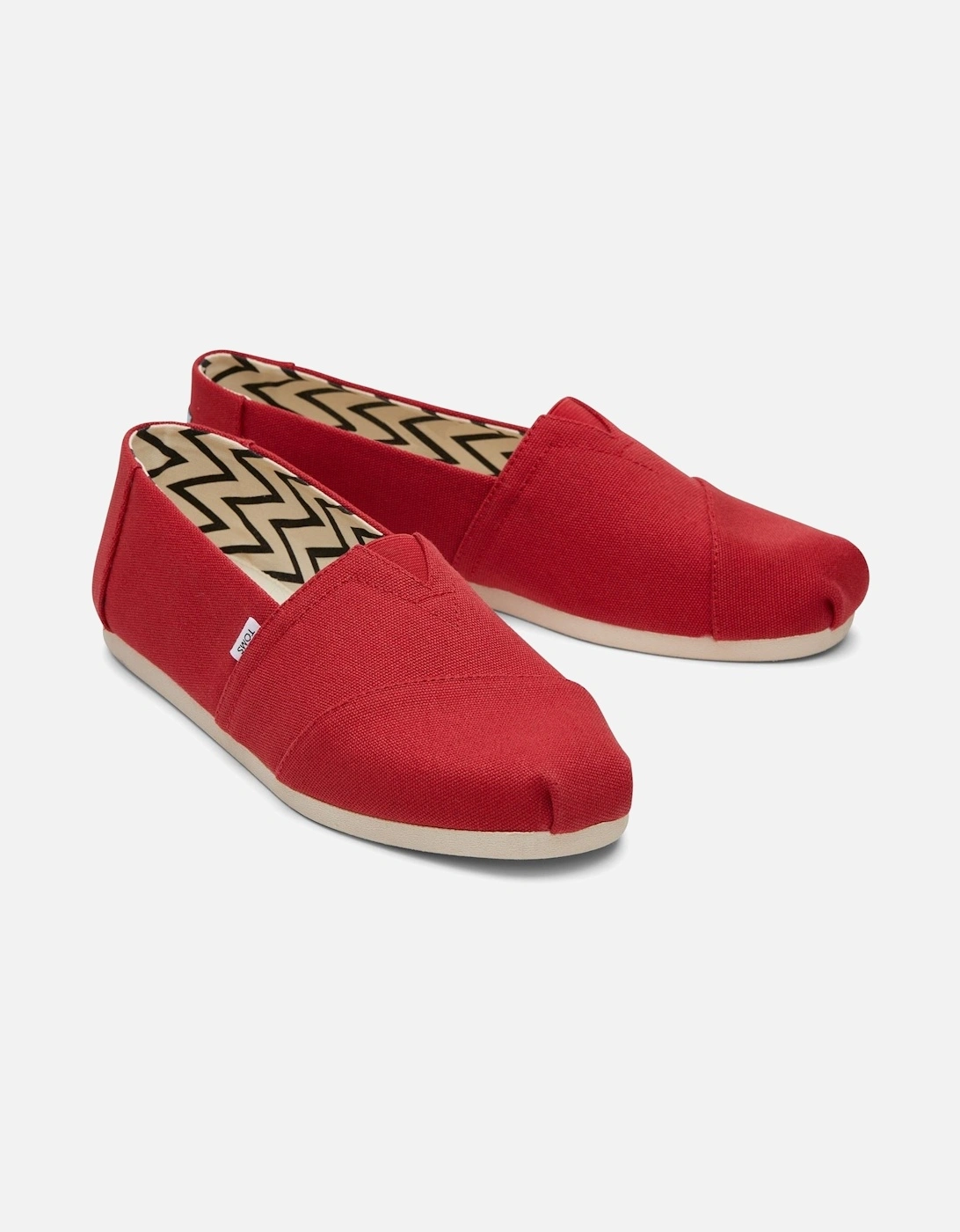 Men's TOMS Alpargata 100% Cotton Men's Red Espadrilles - Size: 9