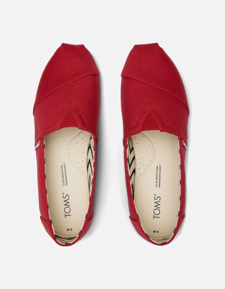 Alpargata 100% Cotton Men's Red Espadrilles