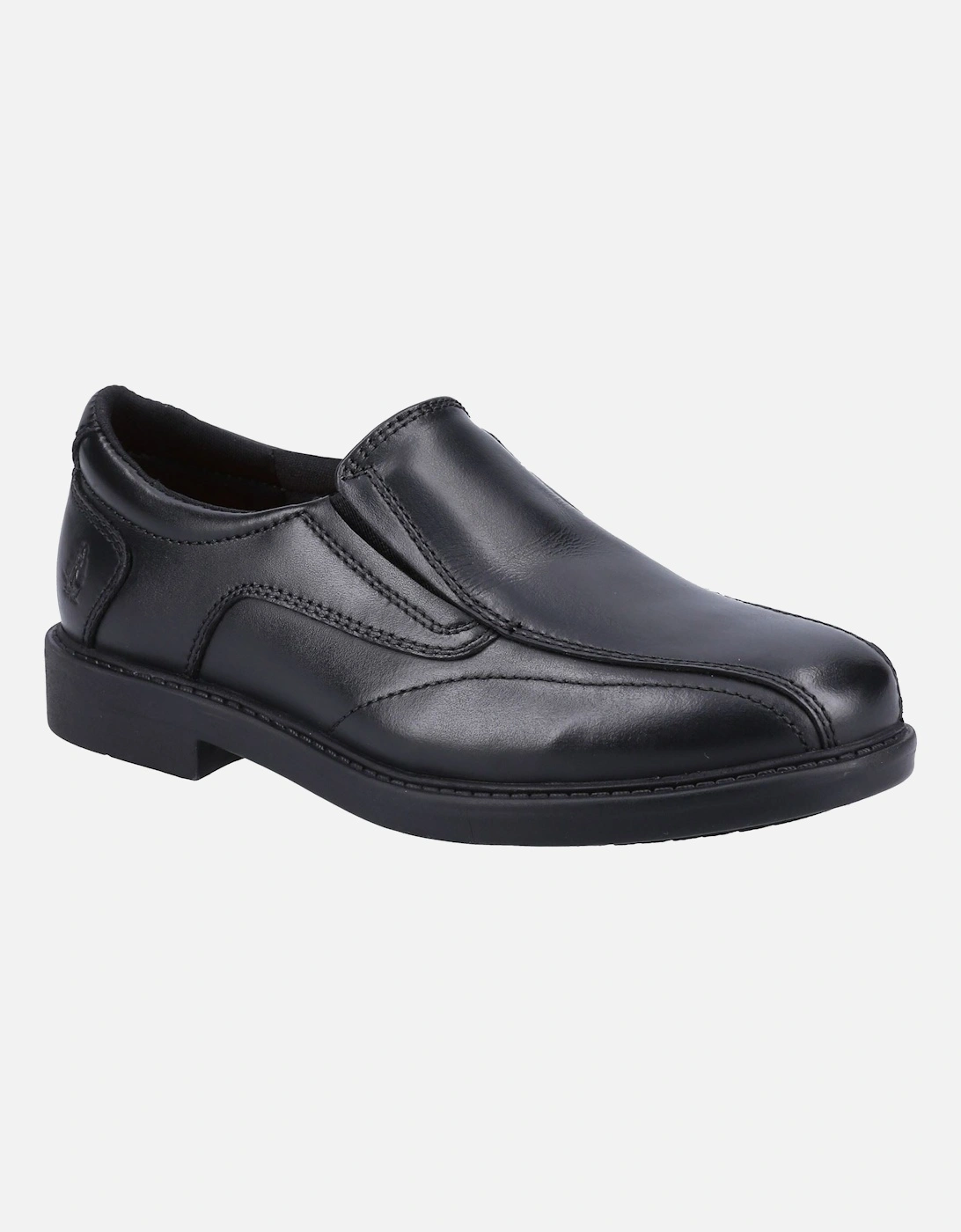 Hush Puppies Boy's Hush Puppies Toby Leather Youth Black Loafers