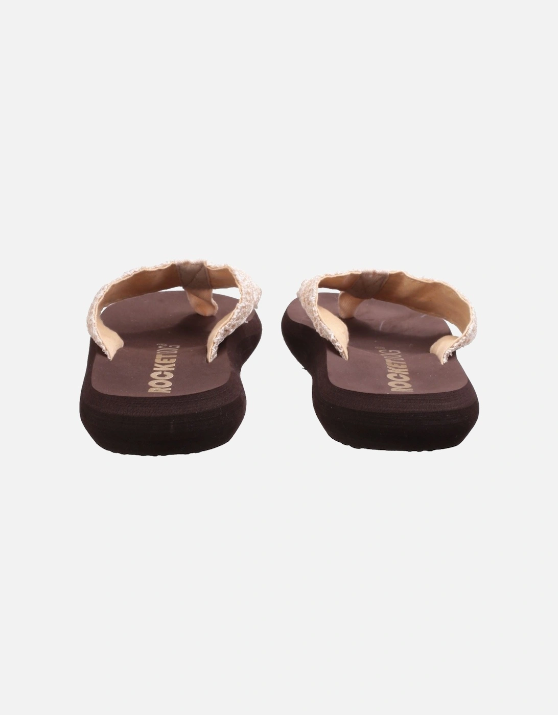 Spotlight Lima Fabric Women's Natural Multi Flip Flops