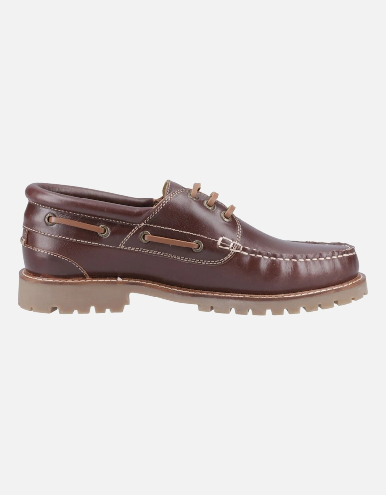 Weston Leather Men's Brown Boat Shoes