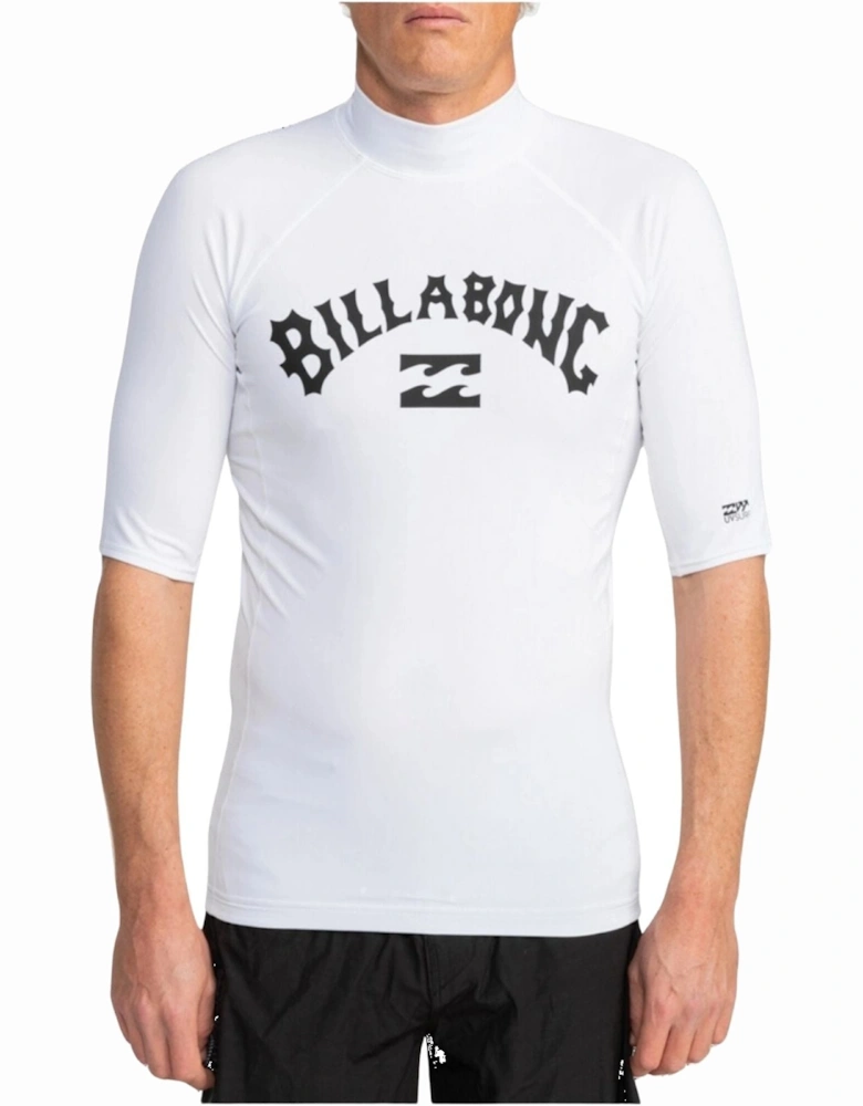 Mens Logo Surf Short Sleeve Rash Vest