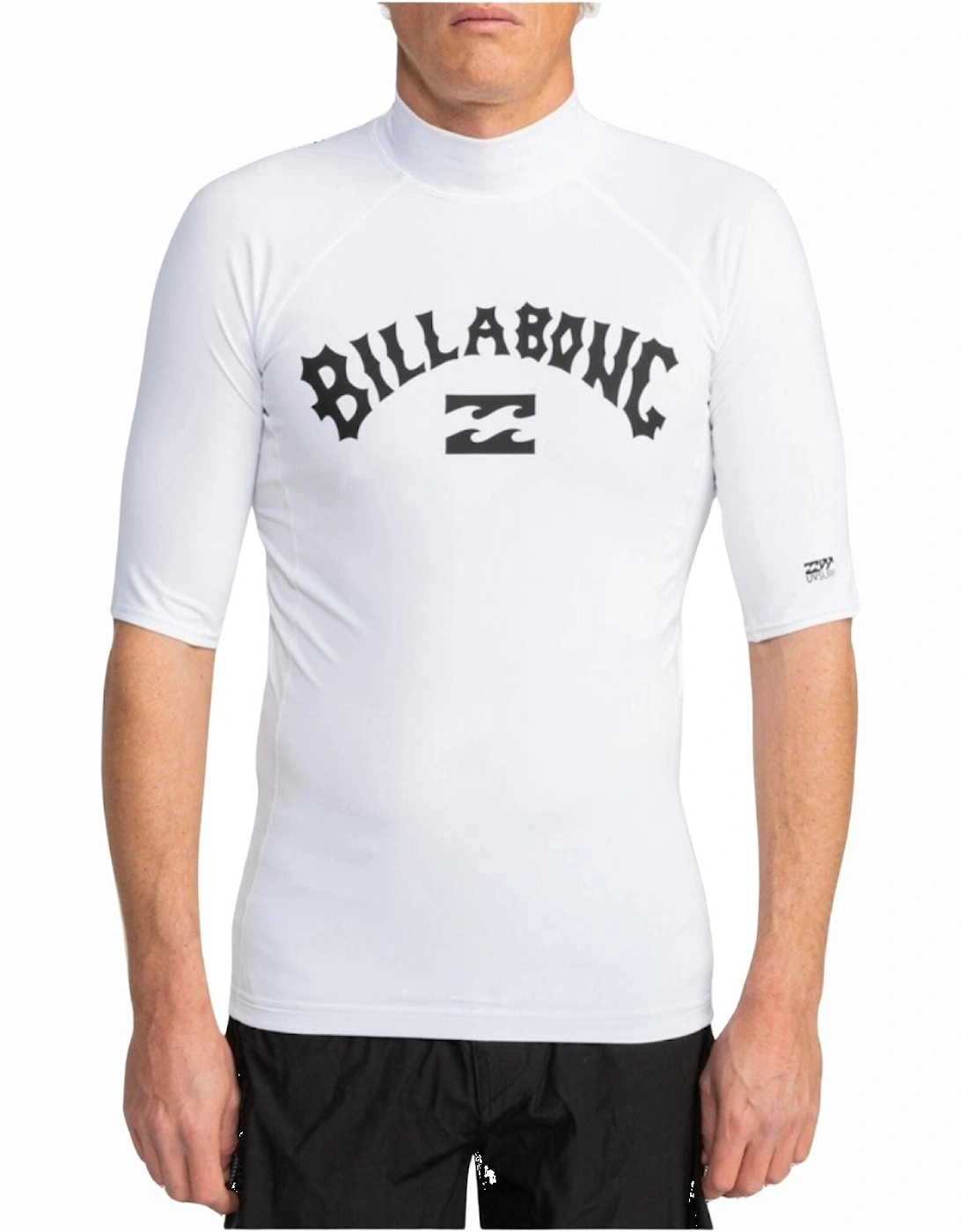 Mens Logo Surf Short Sleeve Rash Vest, 2 of 1