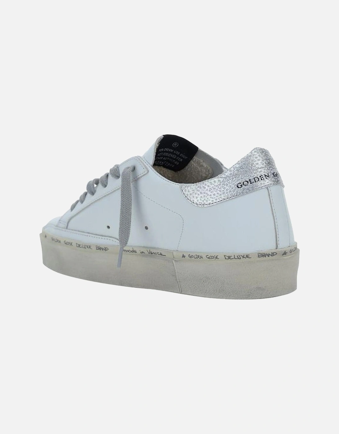 Calfskin Hi Star Sneakers with Textured Sole Women - White