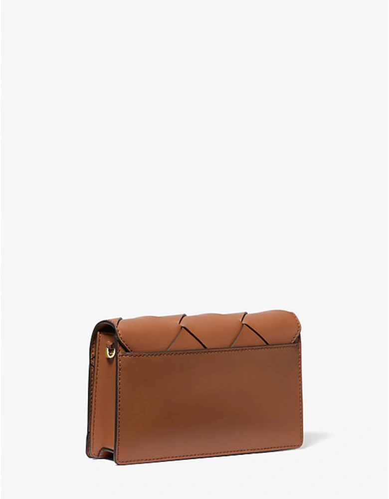Jet Set Medium Woven Leather Crossbody Bag