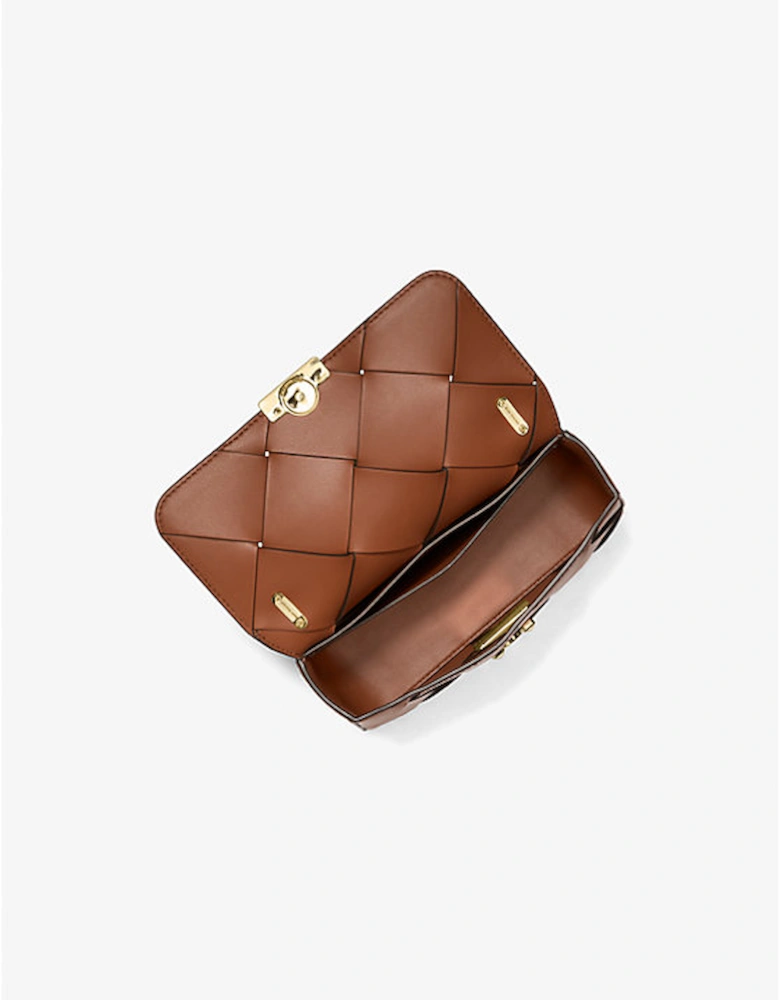 Tribeca Small Woven Leather Shoulder Bag
