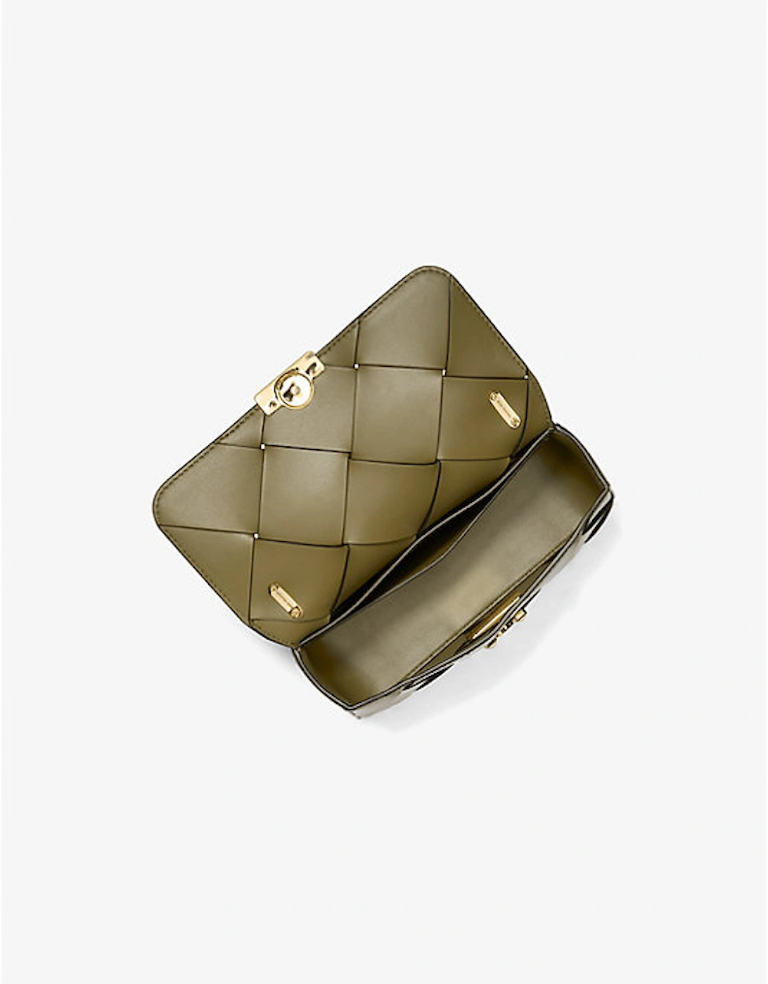 Tribeca Small Woven Leather Shoulder Bag