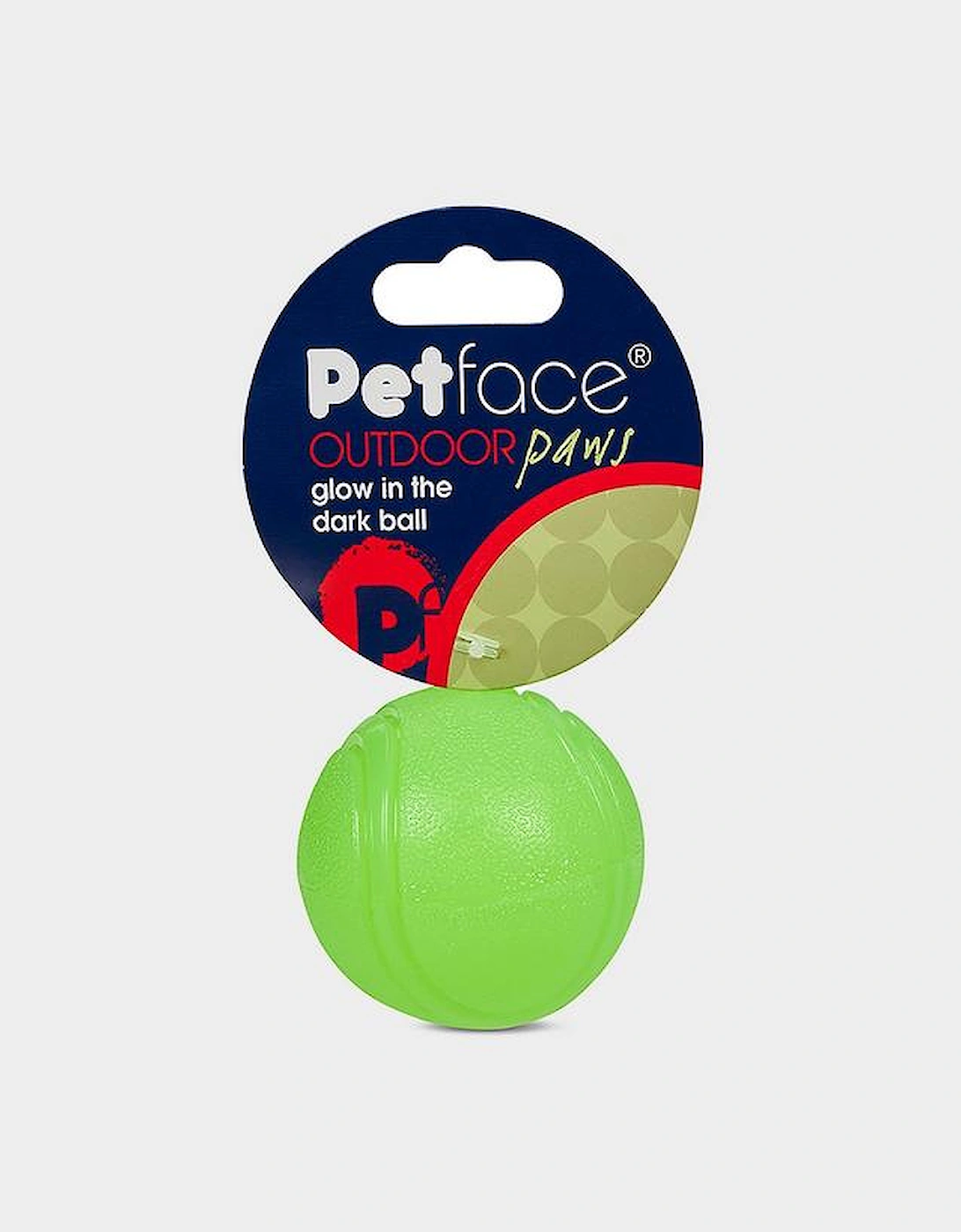 Outdoor Paws Glow In The Dark TPR Ball Dog Toy, 2 of 1