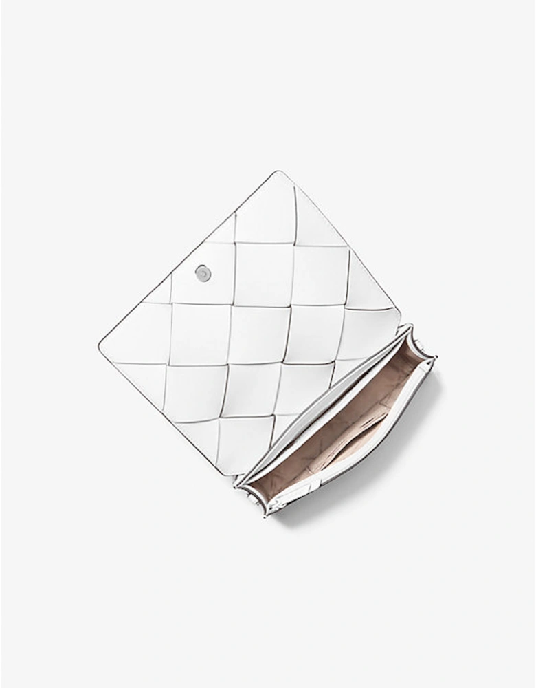 Jet Set Medium Woven Leather Crossbody Bag