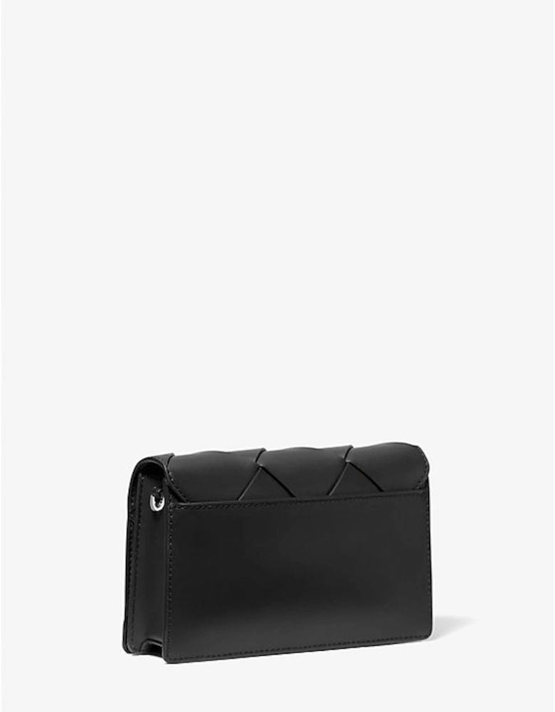 Jet Set Medium Woven Leather Crossbody Bag
