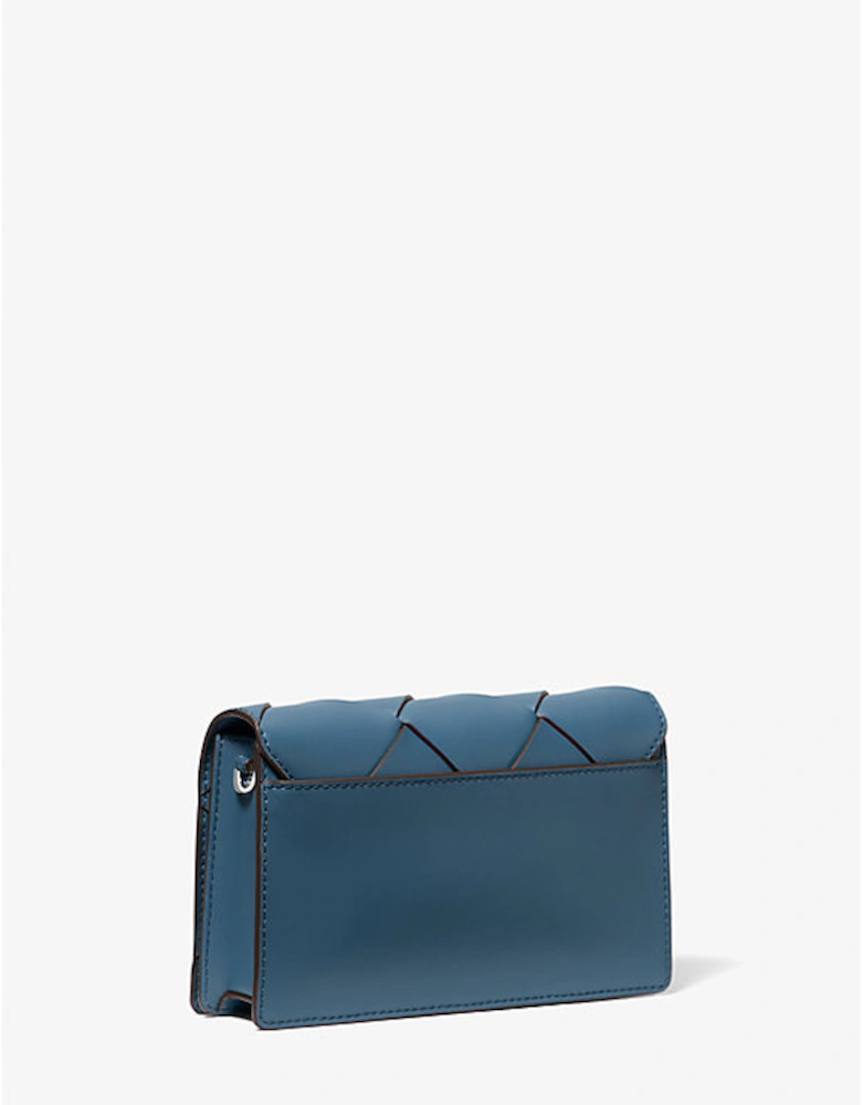 Jet Set Medium Woven Leather Crossbody Bag
